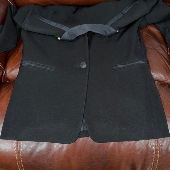 🔥🔥🔥Rag & Bone Black Wool Blazer Jacket Size 0 - Picture 5 of 9